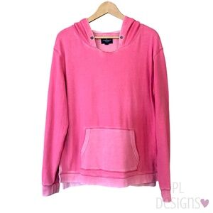 American Eagle Outfitters Hoodie Women's Size Small Pink Stonewash Fade Large